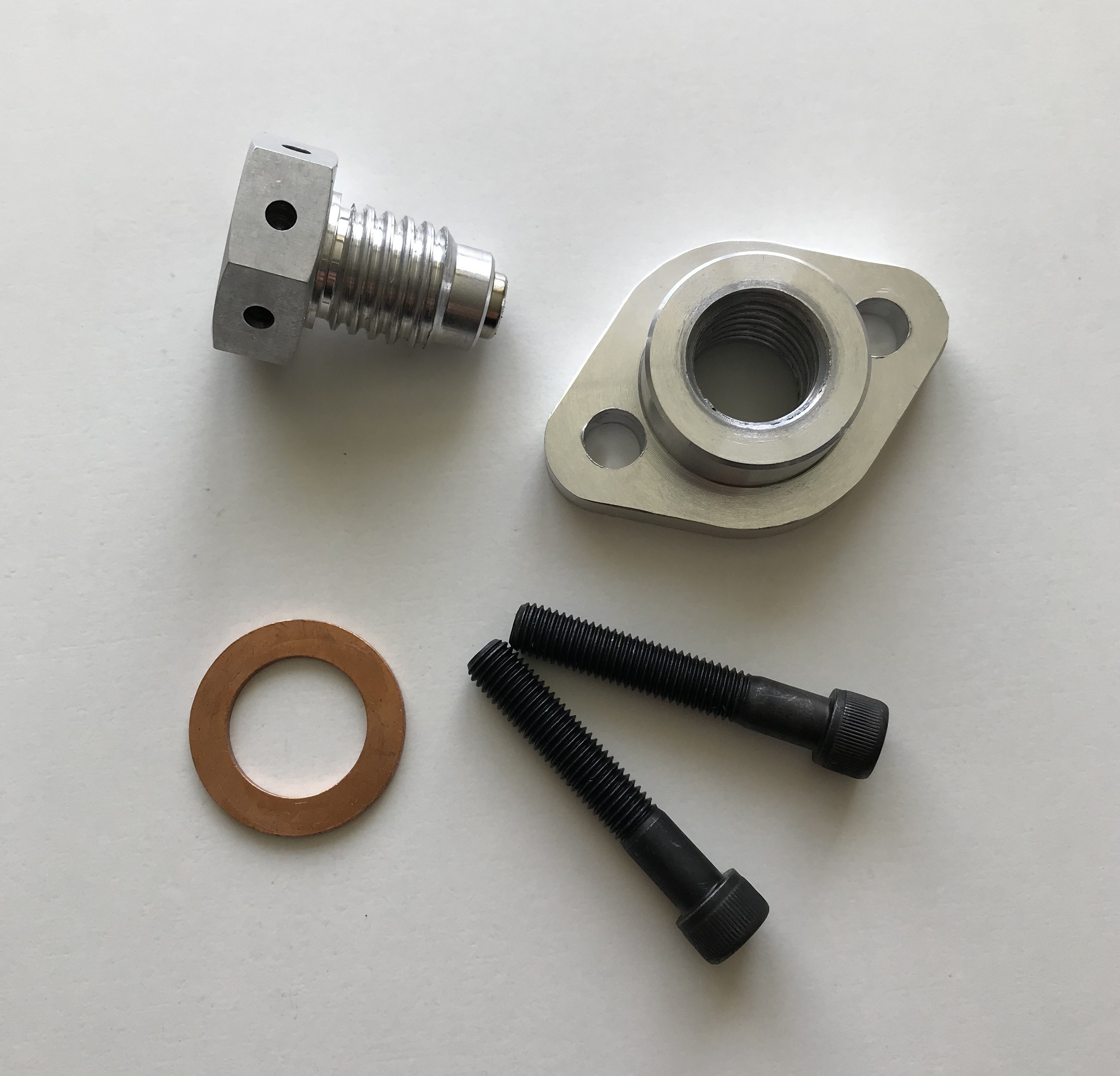 SC Neodymium Billet Rear Pickup Sump Plug and Adaptor