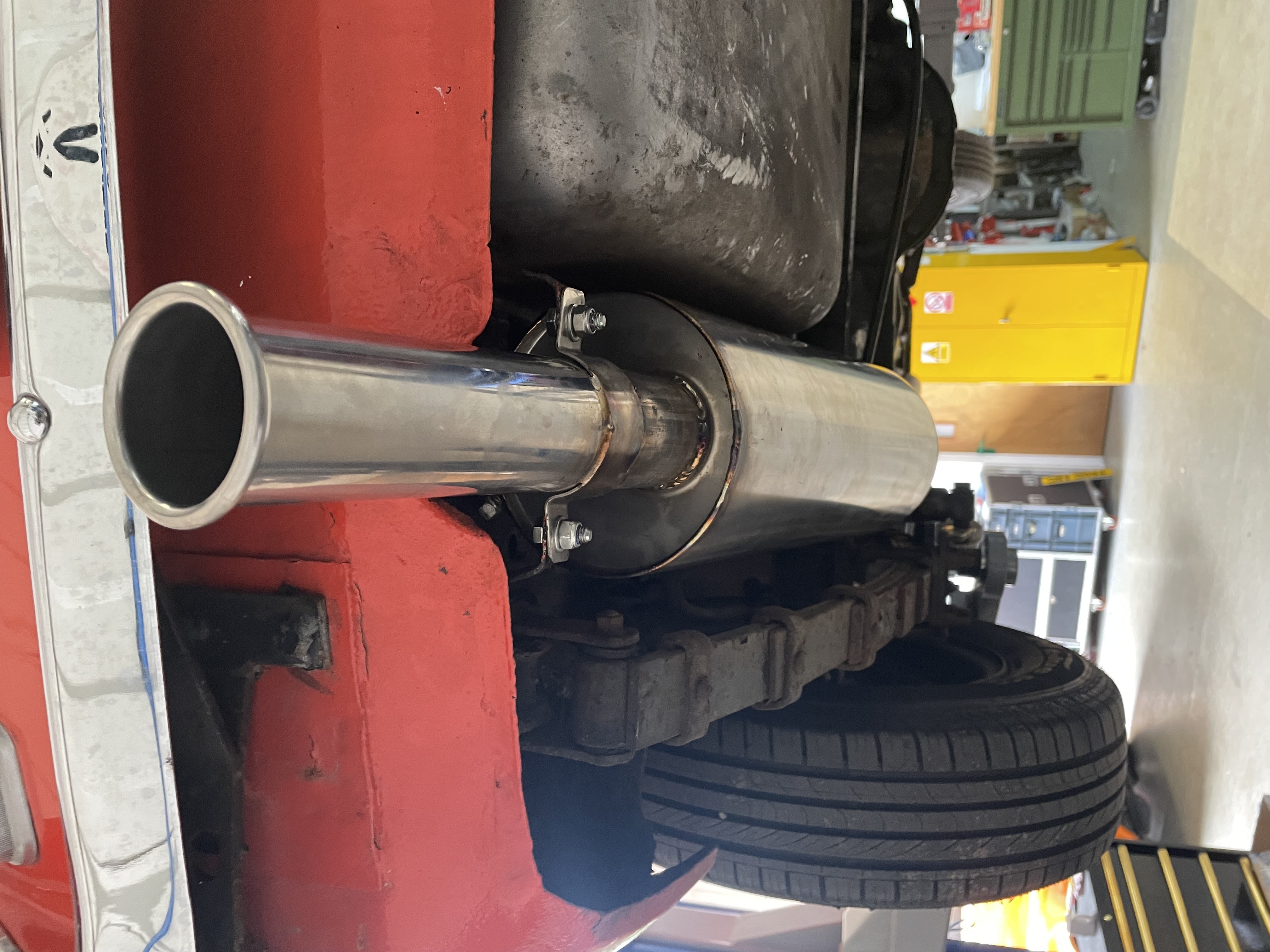 MGB Turbo 2 1/4" stainless mandrel bent single box system