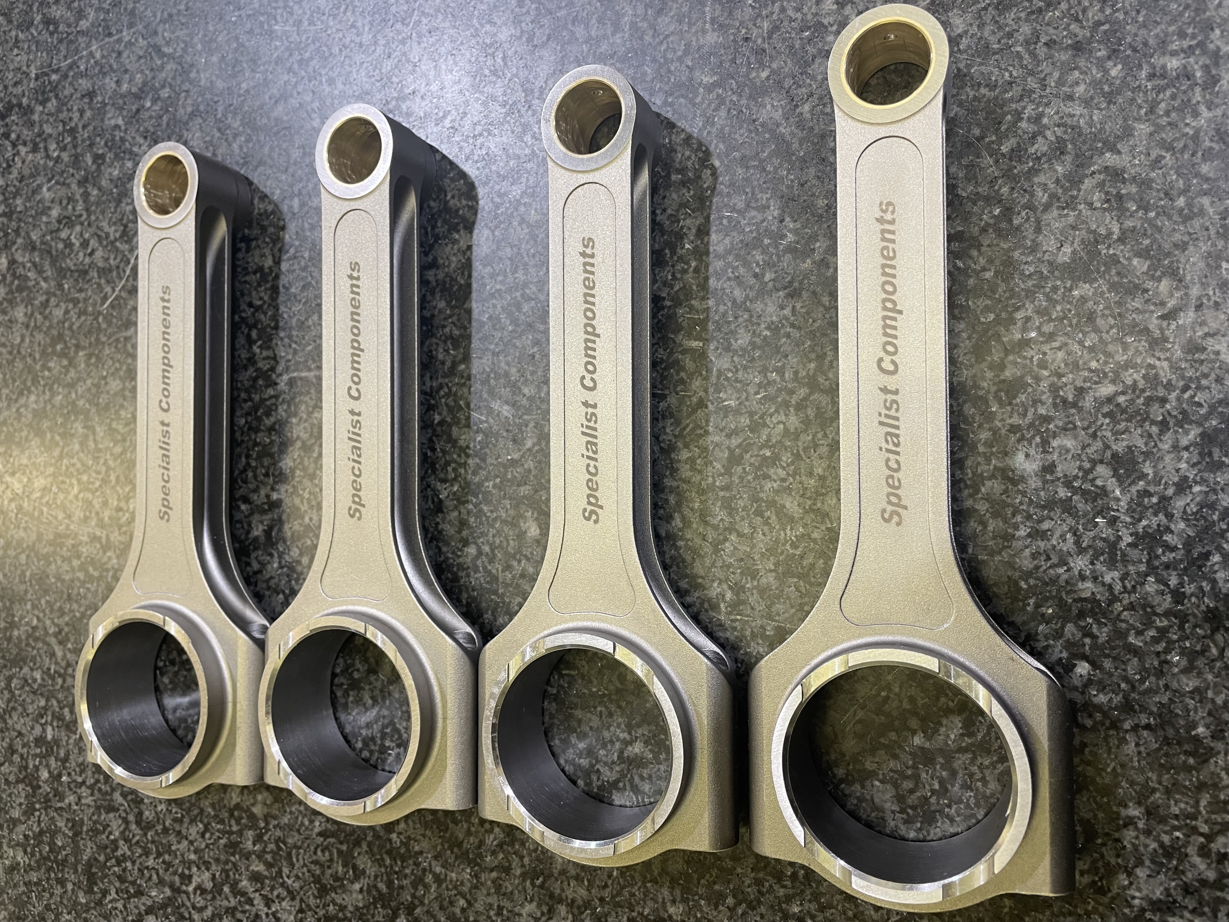 Steel H Beam con rods "S" 1.625" ends 18mm pins